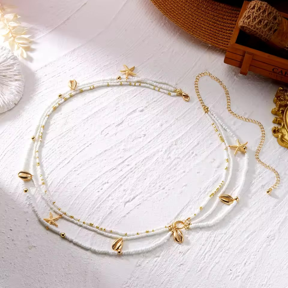 Sea shell belly chain